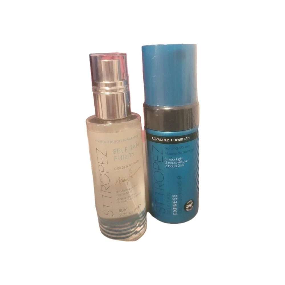 St. Tropez Self Tan Golden Getaway Kit 3-Piece Face Mist, Mousse, & Mitt Set New